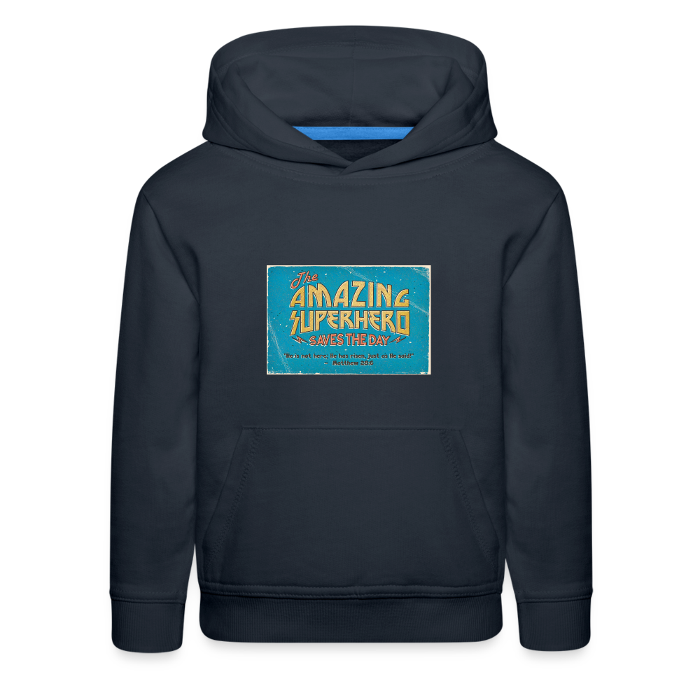 Amazing Superhero - Kids‘ Premium Hoodie - navy