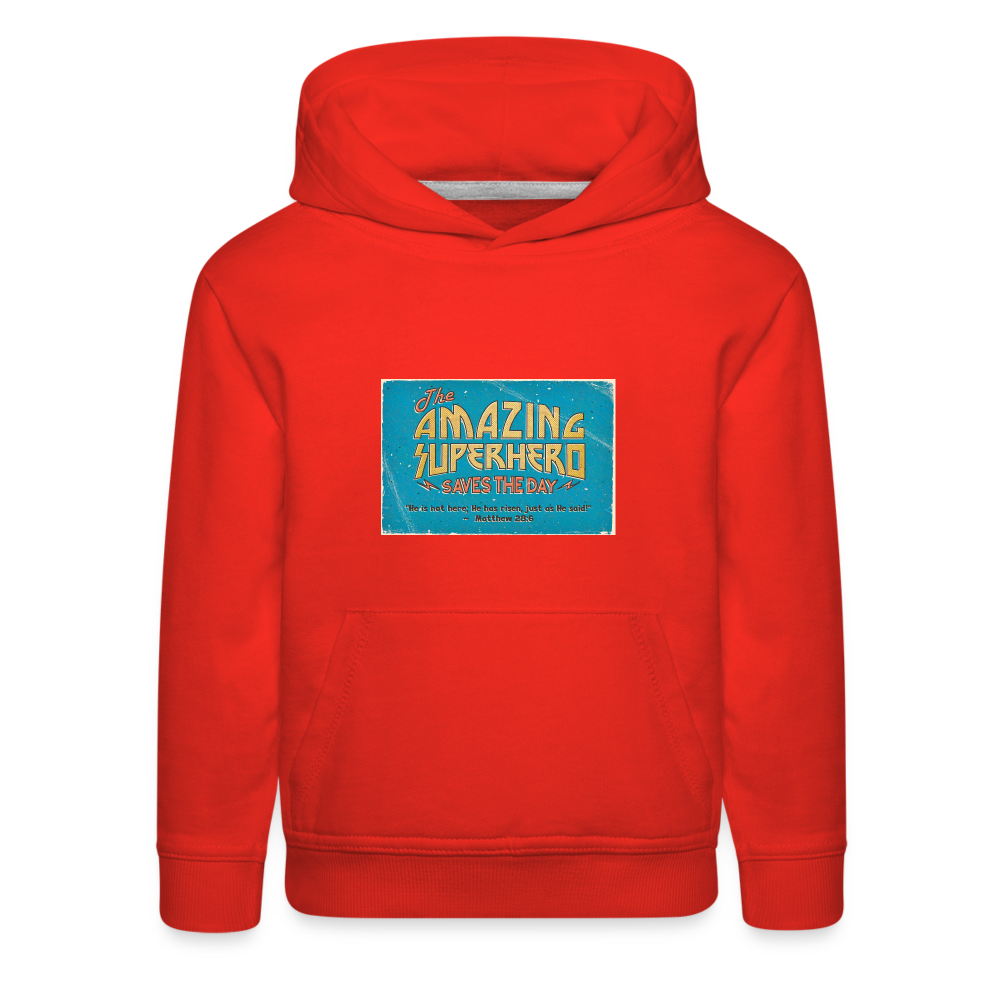 Amazing Superhero - Kids‘ Premium Hoodie - red