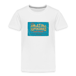 Amazing Superhero - Toddler Premium T-Shirt - white
