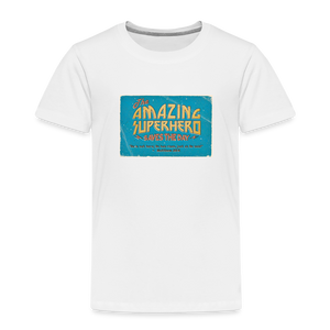 Amazing Superhero - Toddler Premium T-Shirt - white