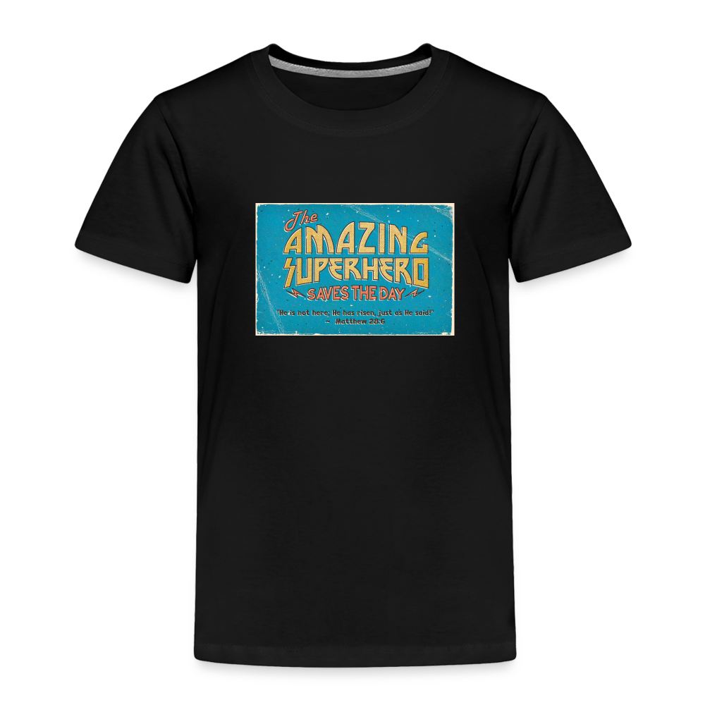 Amazing Superhero - Toddler Premium T-Shirt - black