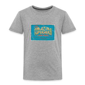 Amazing Superhero - Toddler Premium T-Shirt - heather gray