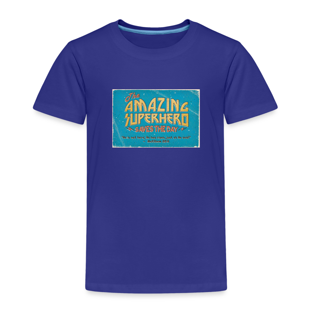 Amazing Superhero - Toddler Premium T-Shirt - royal blue