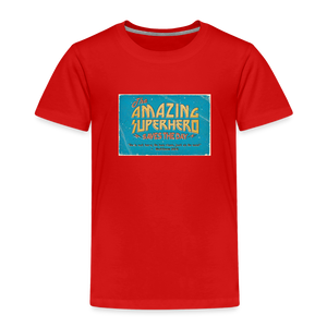 Amazing Superhero - Toddler Premium T-Shirt - red