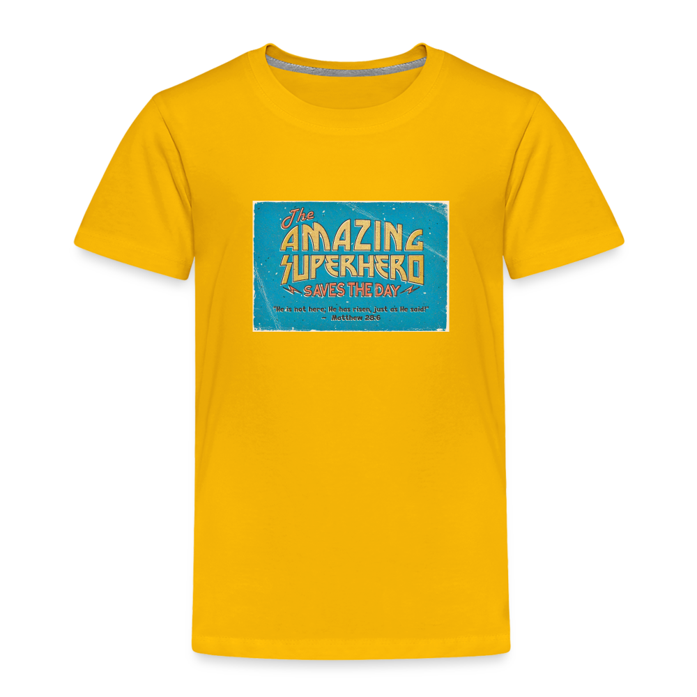 Amazing Superhero - Toddler Premium T-Shirt - sun yellow