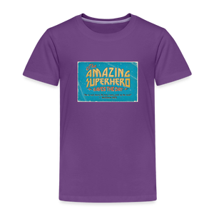 Amazing Superhero - Toddler Premium T-Shirt - purple