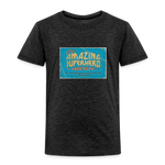 Amazing Superhero - Toddler Premium T-Shirt - charcoal grey
