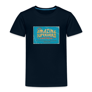 Amazing Superhero - Toddler Premium T-Shirt - deep navy