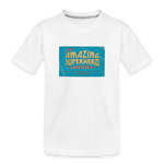 Amazing Superhero - Toddler Premium Organic T-Shirt - white