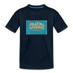 Amazing Superhero - Toddler Premium Organic T-Shirt - deep navy