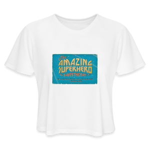 Amazing Superhero - Women's Cropped T-Shirt - white