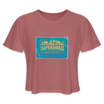 Amazing Superhero - Women's Cropped T-Shirt - mauve