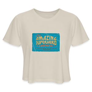 Amazing Superhero - Women's Cropped T-Shirt - dust