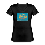Amazing Superhero - Women's V-Neck T-Shirt - black