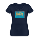 Amazing Superhero - Women's V-Neck T-Shirt - navy
