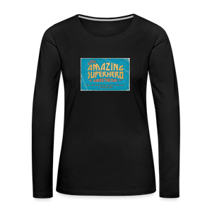 Amazing Superhero - Women's Premium Long Sleeve T-Shirt - black