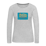Amazing Superhero - Women's Premium Long Sleeve T-Shirt - heather gray