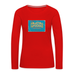 Amazing Superhero - Women's Premium Long Sleeve T-Shirt - red