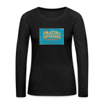 Amazing Superhero - Women's Premium Long Sleeve T-Shirt - charcoal grey