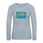 Amazing Superhero - Women's Premium Long Sleeve T-Shirt - heather ice blue