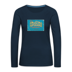 Amazing Superhero - Women's Premium Long Sleeve T-Shirt - deep navy