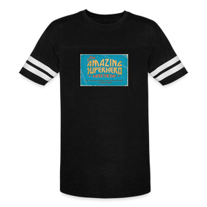 Amazing Superhero - Vintage Sport T-Shirt - black/white