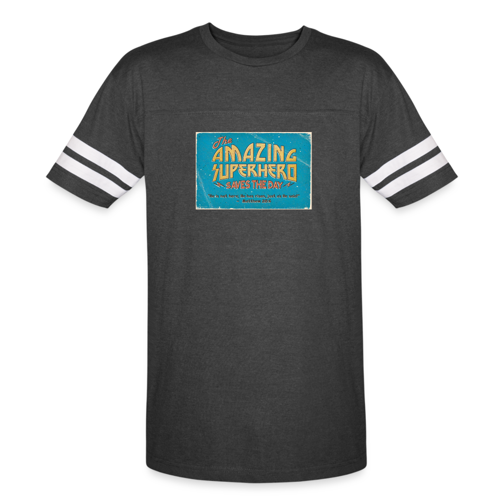 Amazing Superhero - Vintage Sport T-Shirt - vintage smoke/white