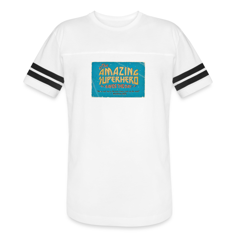 Amazing Superhero - Vintage Sport T-Shirt - white/black