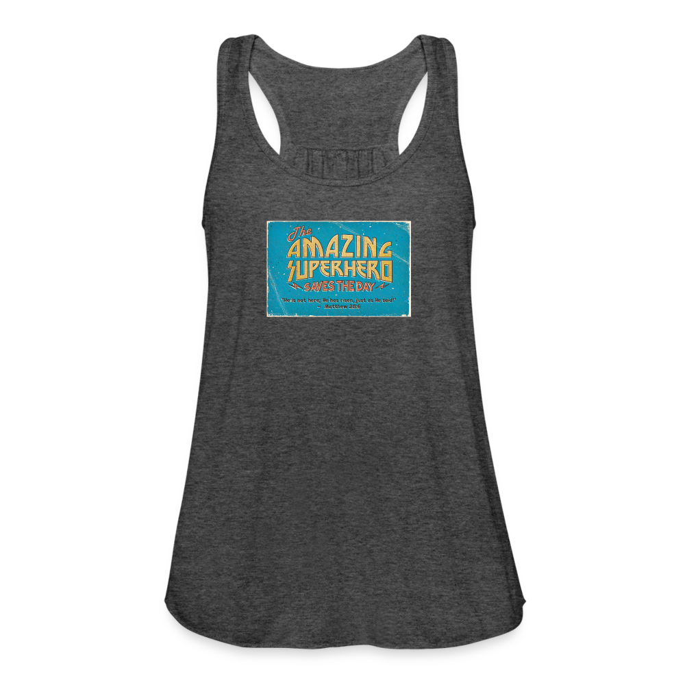 Amazing Superhero - Women's Flowy Tank Top - deep heather