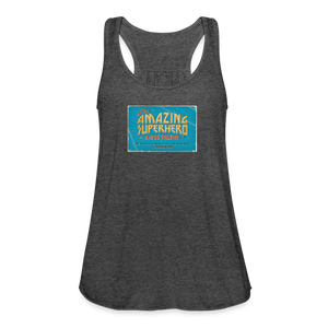 Amazing Superhero - Women's Flowy Tank Top - deep heather