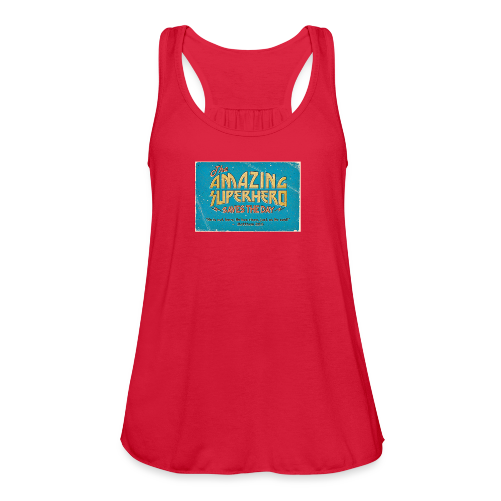 Amazing Superhero - Women's Flowy Tank Top - red
