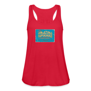 Amazing Superhero - Women's Flowy Tank Top - red