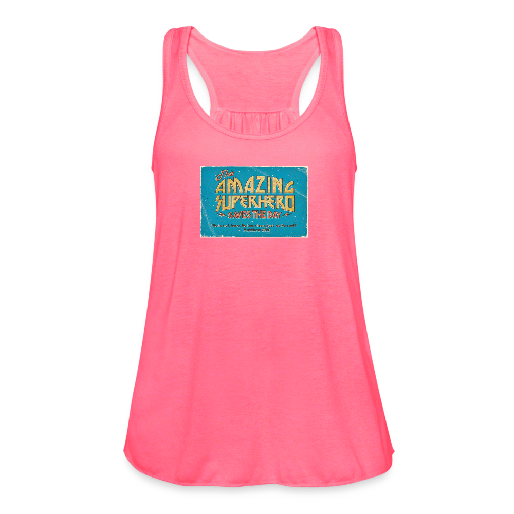 Amazing Superhero - Women's Flowy Tank Top - neon pink