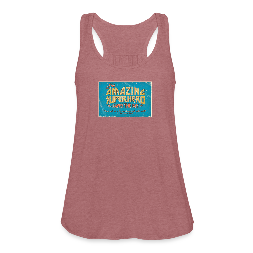 Amazing Superhero - Women's Flowy Tank Top - mauve