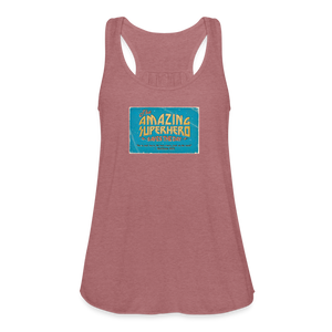 Amazing Superhero - Women's Flowy Tank Top - mauve