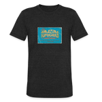 Amazing Superhero - Unisex Tri-Blend T-Shirt - heather black