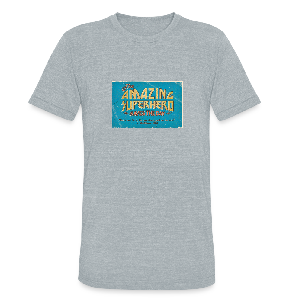 Amazing Superhero - Unisex Tri-Blend T-Shirt - heather grey