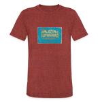 Amazing Superhero - Unisex Tri-Blend T-Shirt - heather cranberry