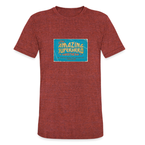 Amazing Superhero - Unisex Tri-Blend T-Shirt - heather cranberry
