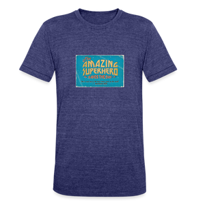 Amazing Superhero - Unisex Tri-Blend T-Shirt - heather indigo