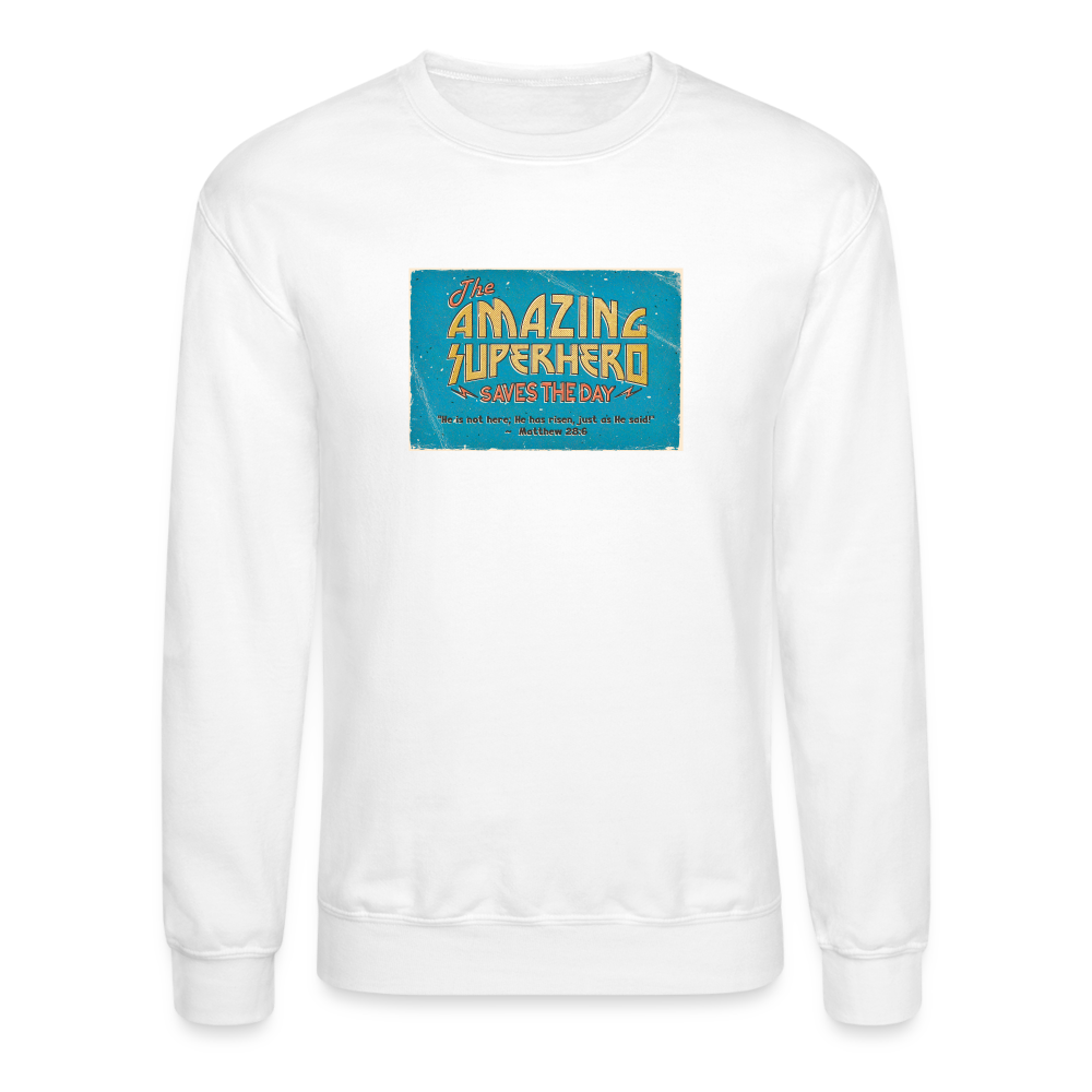 Amazing Superhero - Crewneck Sweatshirt - white