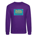 Amazing Superhero - Crewneck Sweatshirt - purple