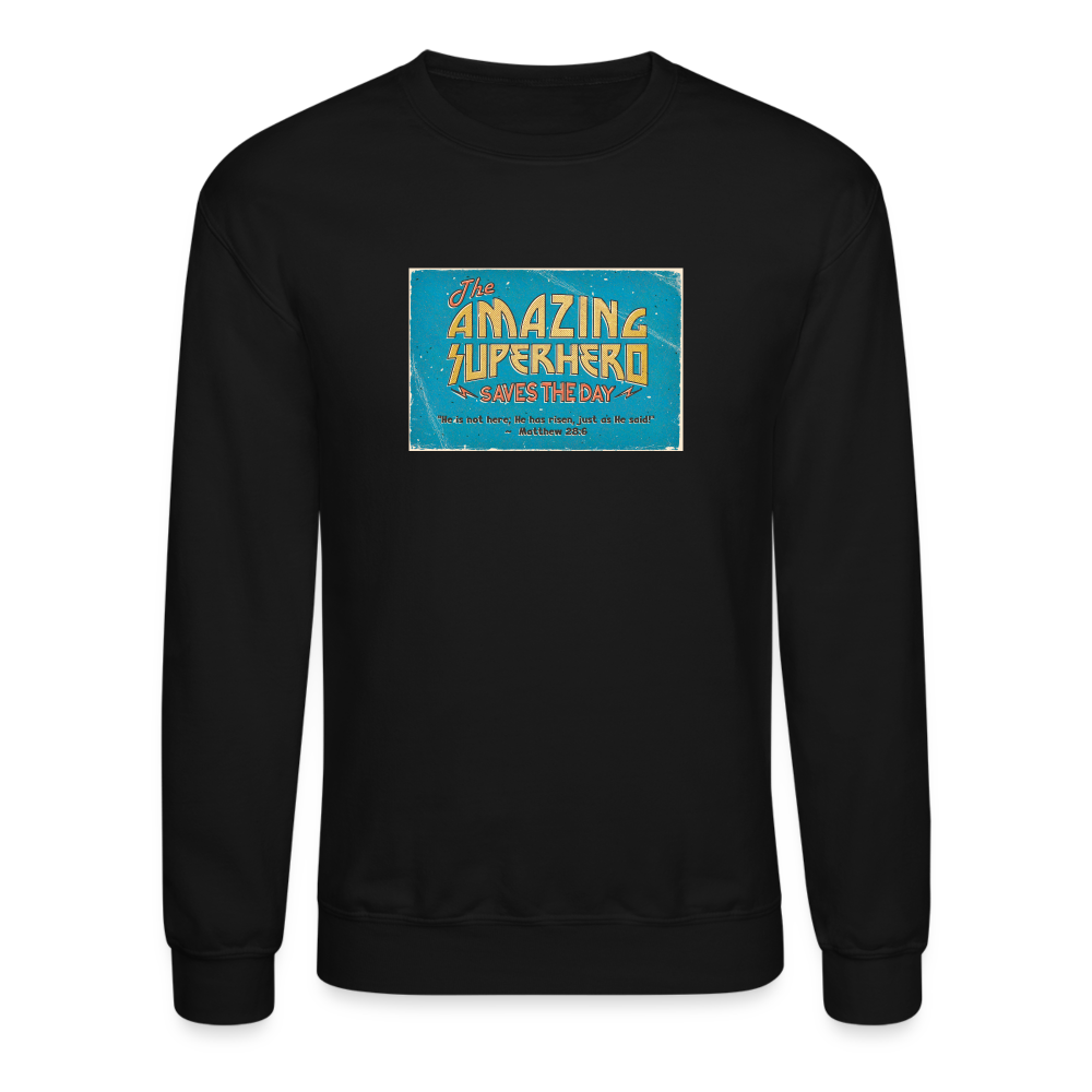 Amazing Superhero - Crewneck Sweatshirt - black