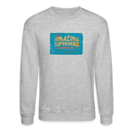 Amazing Superhero - Crewneck Sweatshirt - heather gray