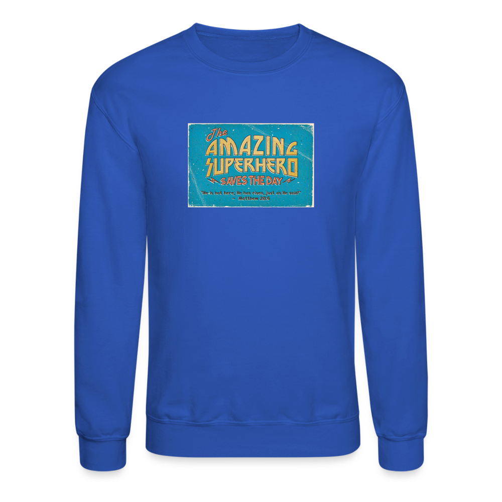 Amazing Superhero - Crewneck Sweatshirt - royal blue