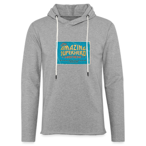 Amazing Superhero - Unisex Lightweight Terry Hoodie - heather gray