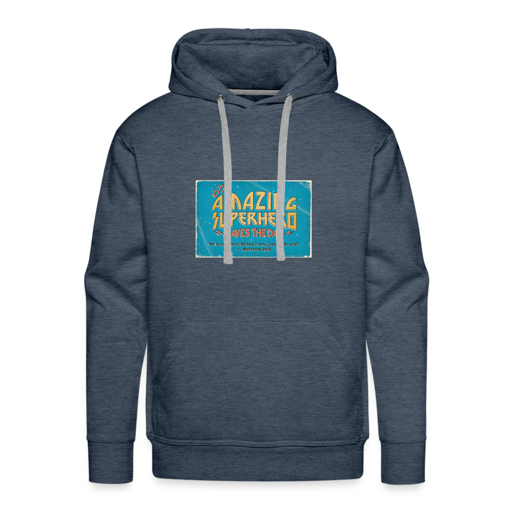 Amazing Superhero - Unisex Premium Hoodie - heather denim