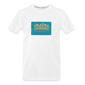 Amazing Superhero - Men’s Premium Organic T-Shirt - white