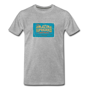 Amazing Superhero - Men’s Premium Organic T-Shirt - heather gray