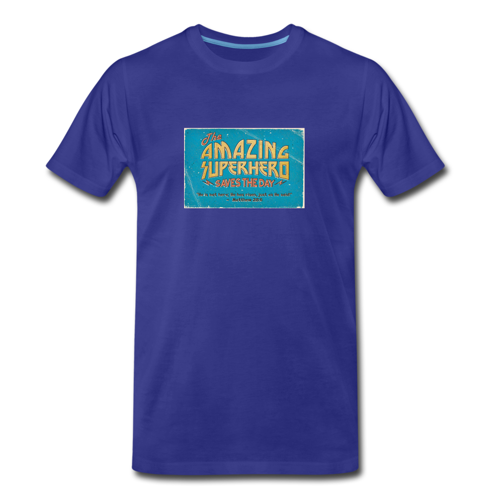 Amazing Superhero - Men’s Premium Organic T-Shirt - royal blue